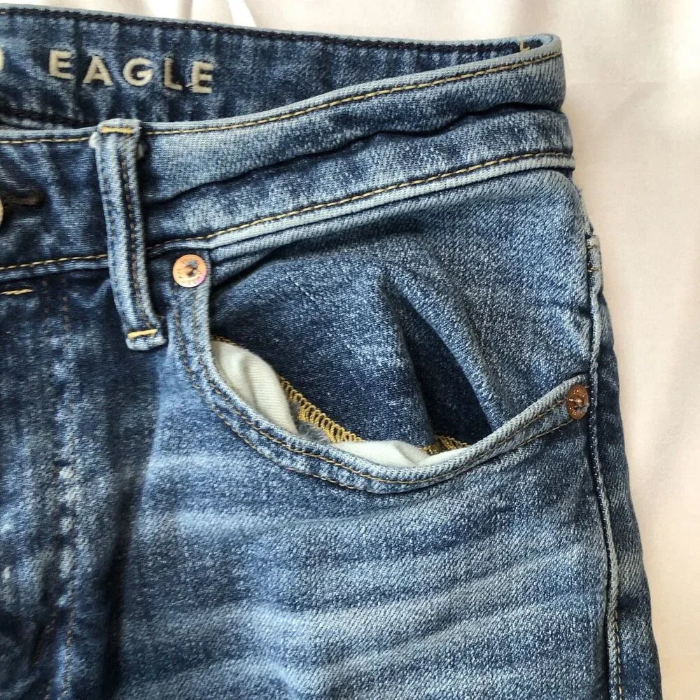 American Eagle Flex Fit Men's Slim Straight Blue Jeans Size 29x30